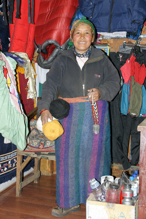 Merchant at Namche Bazaar